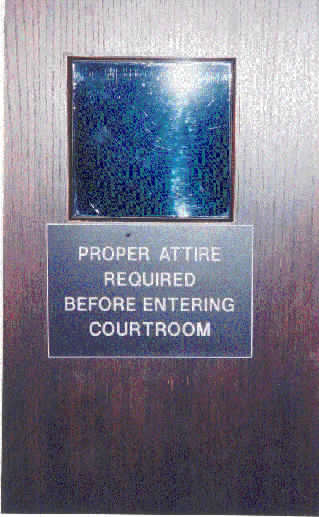 Courtroom door